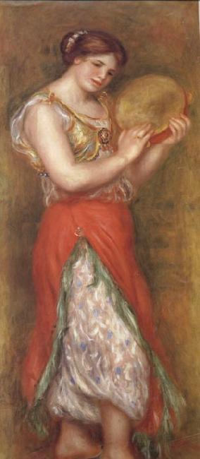 Pierre Renoir Dancing Girl with Tambourine oil painting image